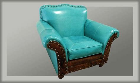 Of course, your living room, bedroom or home office doesn't have to be restricted to just one accent. Albuquerque Turquoise Western Chair | Western furniture ...
