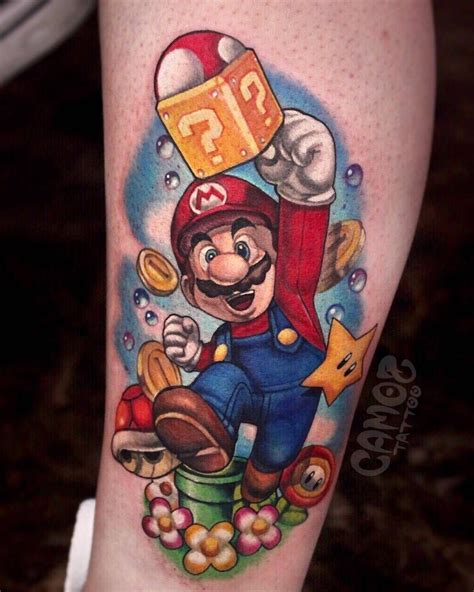 Super Mario By Camoz At Seoul Ink Tattoo In Seoul South Korea Mario