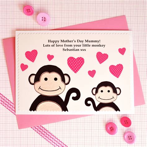 Maybe you would like to learn more about one of these? 'little Monkey' Personalised First Mothers Day Card By Jenny Arnott Cards & Gifts ...