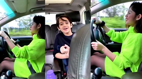 Jannat Zubair Driving Car First Video With Anushka Sen And Ayaan Must Watch 2019 Youtube