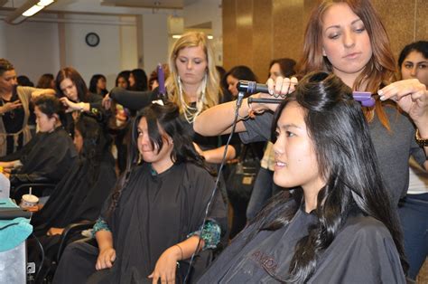 Cosmetologist Or Hairdresser Doing Hair Beauticians Hair Salon Hair