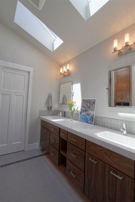 Bathroom Cabinet With Sink On Top Contemporary Double Vanity Bathroom