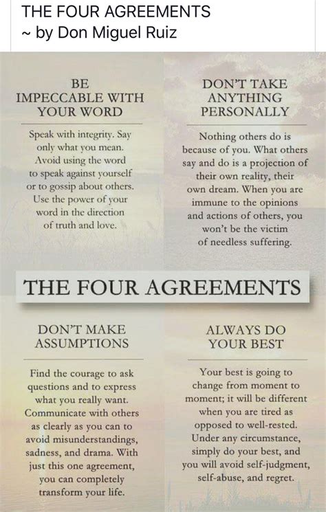 The Four Agreements The Four Agreements Wise Words Quotes Life