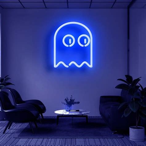 Drop Shipping Electronic Silicone Artistic Custom Pacman Ghost Logo Led