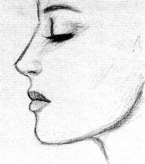 Profile Simple Side View Face Drawing Made Easy For Beginners Or Newbies