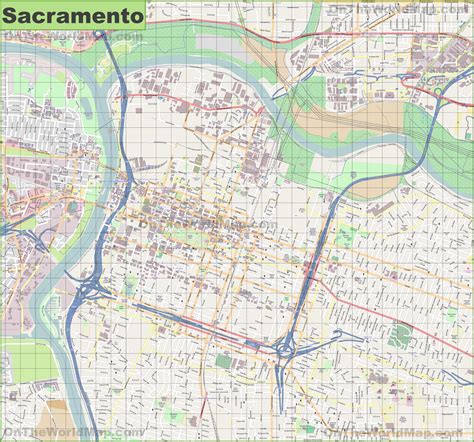 Printable Map Of Sacramento Area