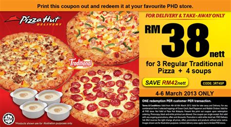 Satisfy your cravings today while this offer is still valid! BestLah: Pizza Hut Delivery - RM38 For 3 Regular ...