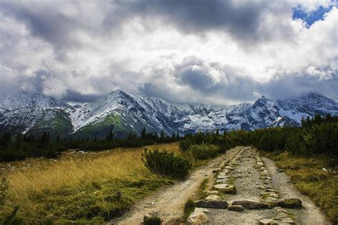 Green Field Nature Landscape Mountains Tatra Mountains Hd Wallpaper