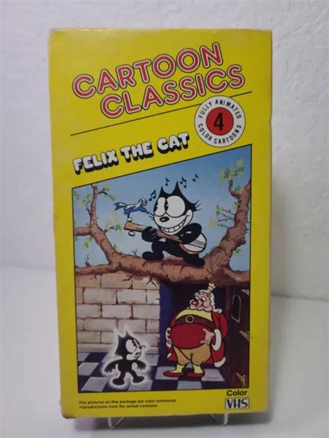 Cartoon Classics Felix The Cat Vhs 1940s 1950s Rare Animation Bold King