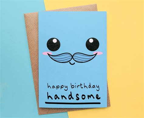 Here are some birthday card messages for your boyfriend to get you started: Boyfriend Birthday Card - Smiley Face - Cute & Fun| KIO Cards