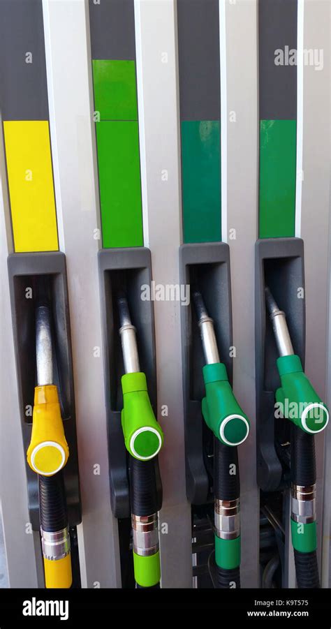 Fuel Pump In French Gas Station In Europe Stock Photo Royalty Free