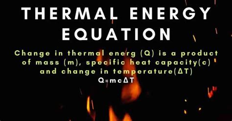 Thermal Energy Equation Simple Overview What S Insight