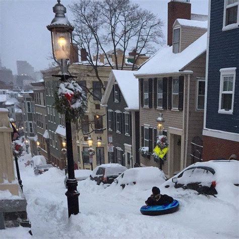 Boston 2015 Blizzard Winter Scenes Winter Scenery New England States