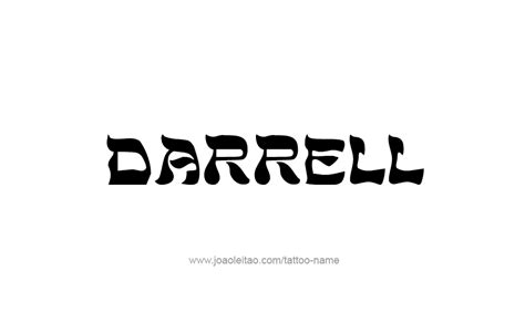 Darrell Name Tattoo Designs
