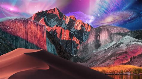 Download 1920x1080 Macos Catalina Stock Photo Mountain Nebula Hill