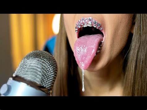 Asmr Mouth Sounds Glossy Lips Amazing Lens Licking And Tongue Fluttering