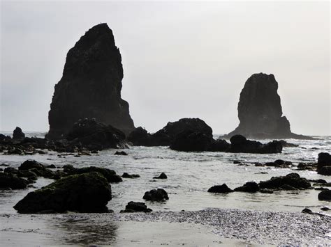 Rocks Of Oregon Coast Free Stock Photo Public Domain Pictures