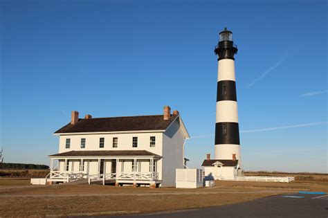 Bodie Island Lighthouse On The Outer Banks Of North Carolina Stock
