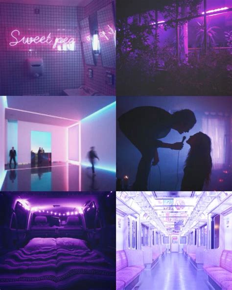 Purple Aesthetic Board Designy Timez Pinterest Board Neon And