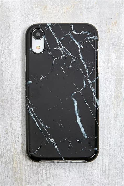 Black Marble Iphone Xr Case Urban Outfitters Uk