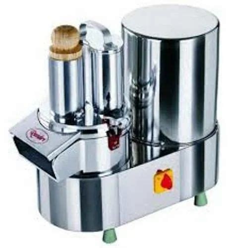 Food Grade Material Silver Vegetable Cutting Machine Regular For