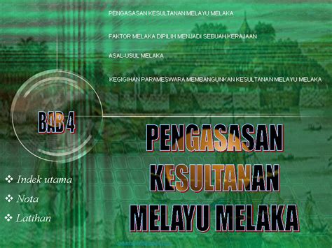 Kerajaan awal di asia tenggara. .sejarah tingkatan 1: Bab 4 Pengasasan Kesultanan Melayu ...