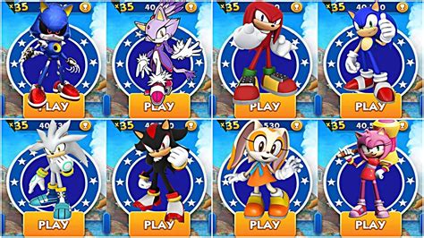Sonic Dash Sonic Silver Versus Mode Sonic Dash All Characters Full