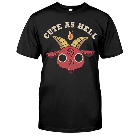 Satan Cute As Hell Shirt Funny Satan Shirt T For Men Etsy