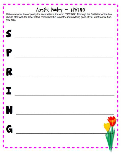 Spring Creative Writing Printables Classroom Freebies