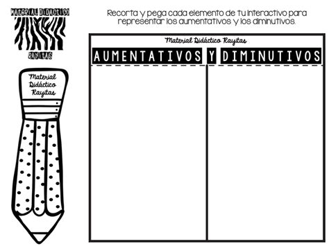 Fabuloso Interactivo Aumentativo Y Diminutivo Material Didáctico Y