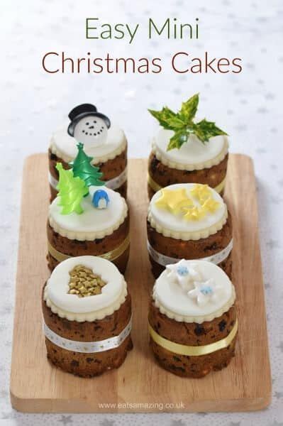 How To Make Mini Christmas Cakes In Tin Cans I Used Mini Baked Bean