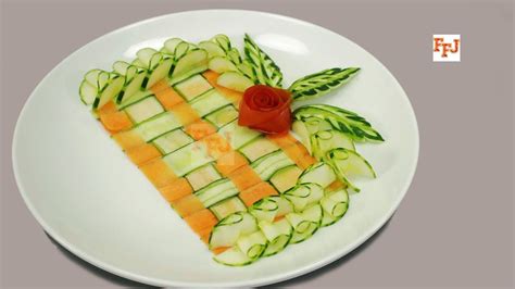 Garnishing Food With Easy Vegetable Decoration Food Garnishes