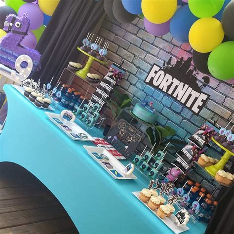 Fortnite Birthday Party Ideas Photo 8 Of 20 Catch My Party