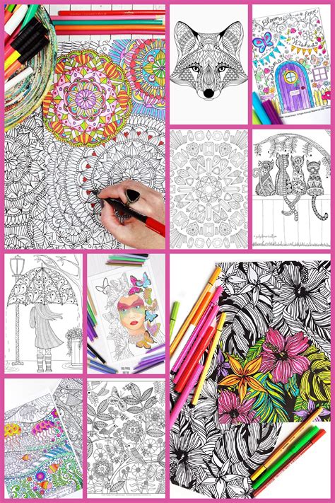 Drawing And Illustration Adult Hand Drawn Coloring Book Coloring Pages