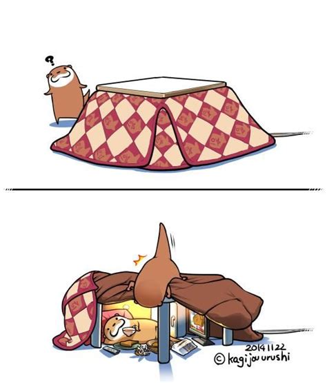 Two Cartoon Images One With A Tent And The Other With A Cat Sleeping On It
