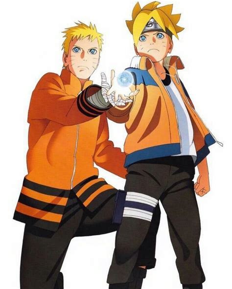 Padre E Hijo Boruto La Nueva Generación Naruto Uzumaki Anime Naruto