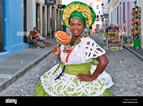 Brazil Bahia Baiana Ana Cristina In Traditional Candomblé Dress