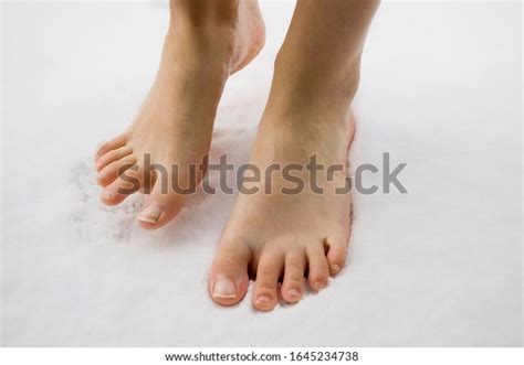 Bare Feet Snow Stock Photo 1645234738 Shutterstock