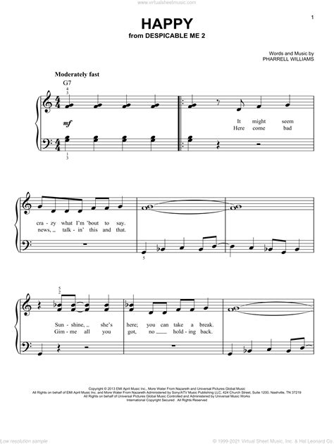 Piano Sheet Music Beginner F