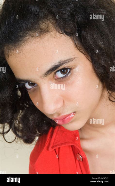 Wütend arabische Mädchen Stockfotografie Alamy