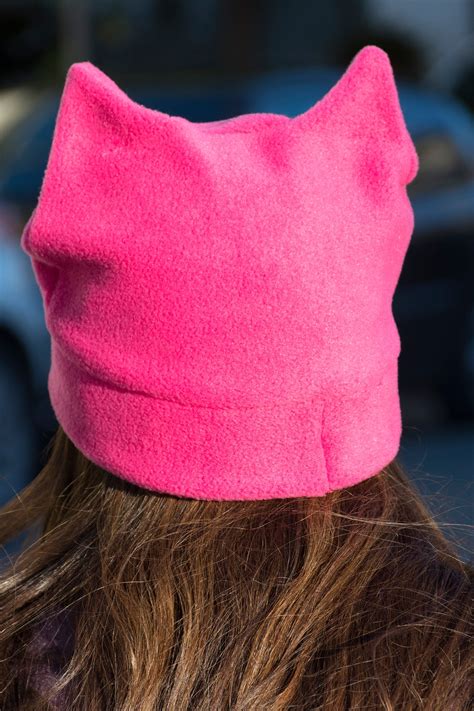 Dark Pink Pussy Hat Womens March Etsy