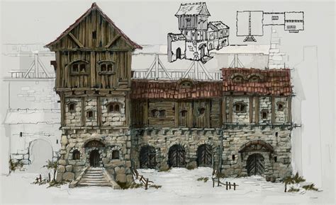 Stable Picture Big By Natalia Babiy Fantasy House Medieval Houses