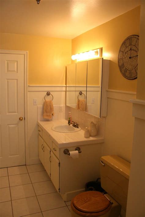 Mustard Yellow Tub And Toilet Updated Bathroom Clawfoot Tub Bathroom