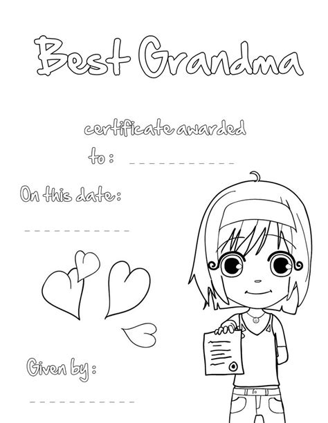 My wish for you on this great milestone of your life is that peace and happiness never stop residing in your heart and soul. Happy Birthday Grandma Coloring Pages - GetColoringPages.com