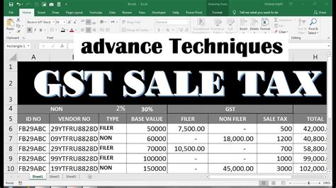 Gst Invoice Format In Excel Automatically Calculate Youtube