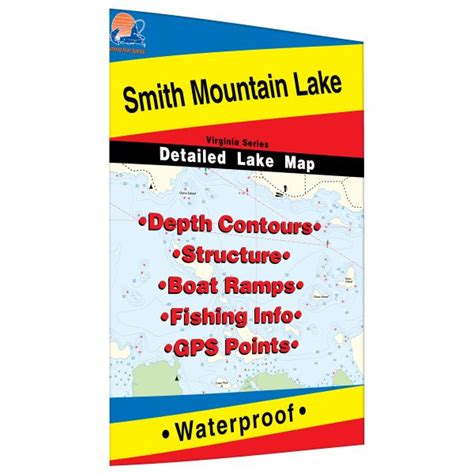Alabama lakes / reservoirs talk. Virginia Smith Mountain Lake Fishing Hot Spots Map