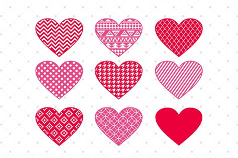 Download Valentines Day Hearts SVG Cut Files (49998) | Cut Files ...