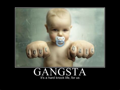 Baby With Two Guns Funny Gangster Picture