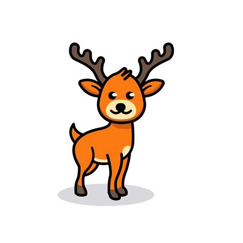 Cute Deer Mascot 4530324 Vector Art At Vecteezy