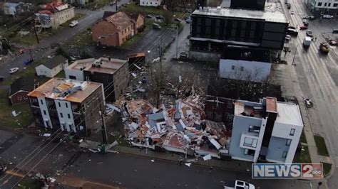 Tornado Crosses Through Downtown Nashville Widespread Damage Reported